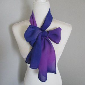 1980s purple ombre scarf